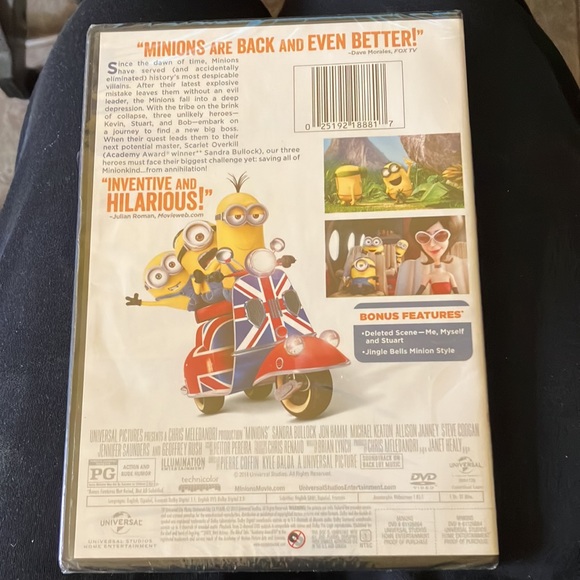 New unopened Bob Kevin Steward “Minions” DVD Serving Evil Since The Dawn Of Time - Picture 2 of 3